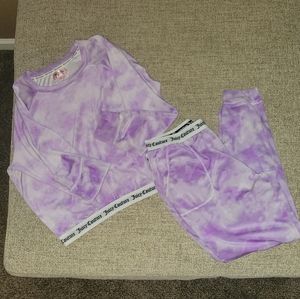 JUICY COUTURE PJS, SZ L, LIKE NEW PURE TIE DYE